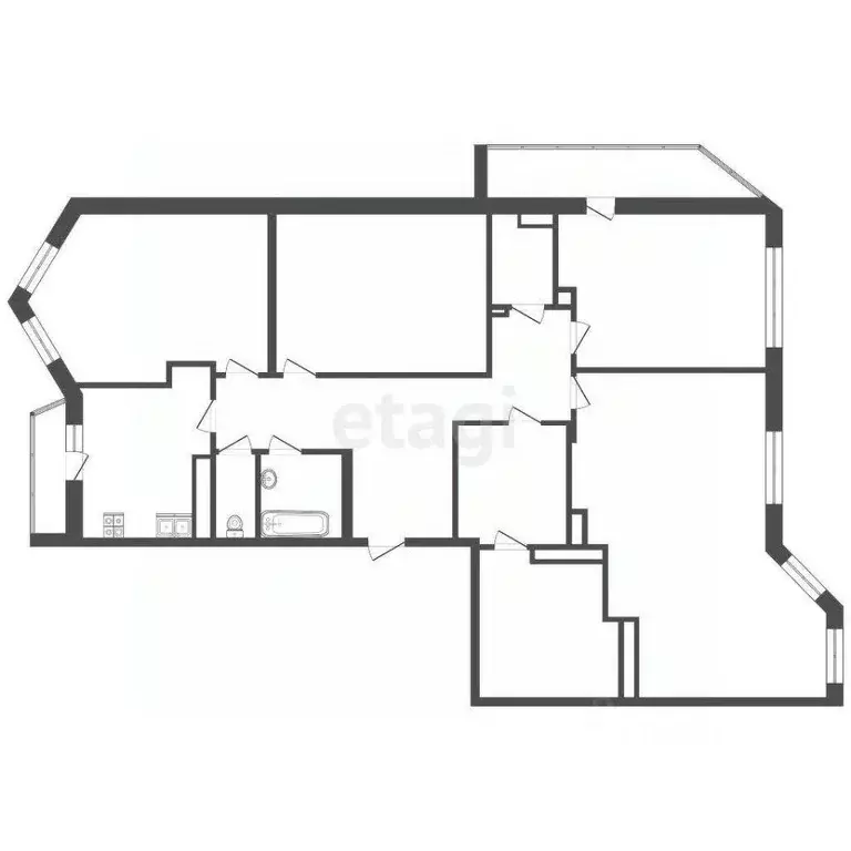 Квартира, 5 и более комнат, 154.69 м - Фото 1