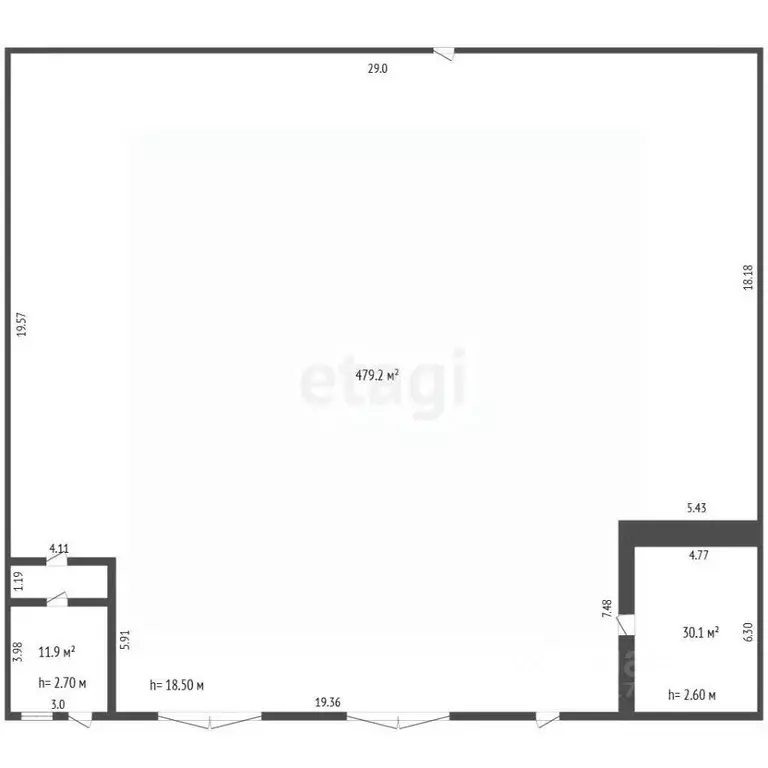 Склад в Ямало-Ненецкий АО, Новый Уренгой проезд 2-й, с3/2 (679 м) - Фото 1