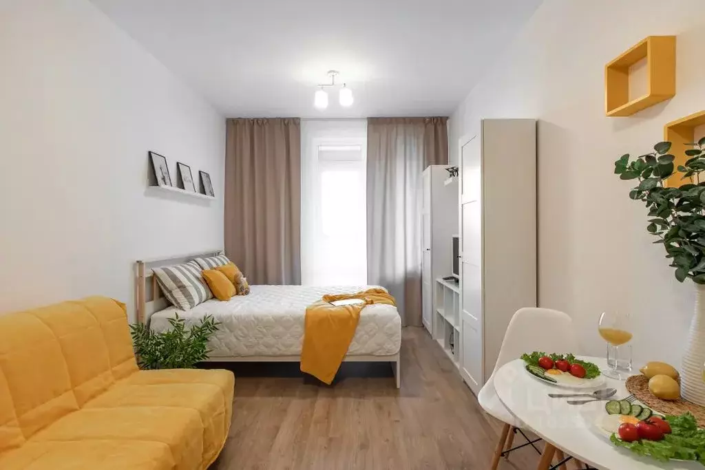 Студия Санкт-Петербург Новолитовская ул., 12 (25.0 м) - Фото 0