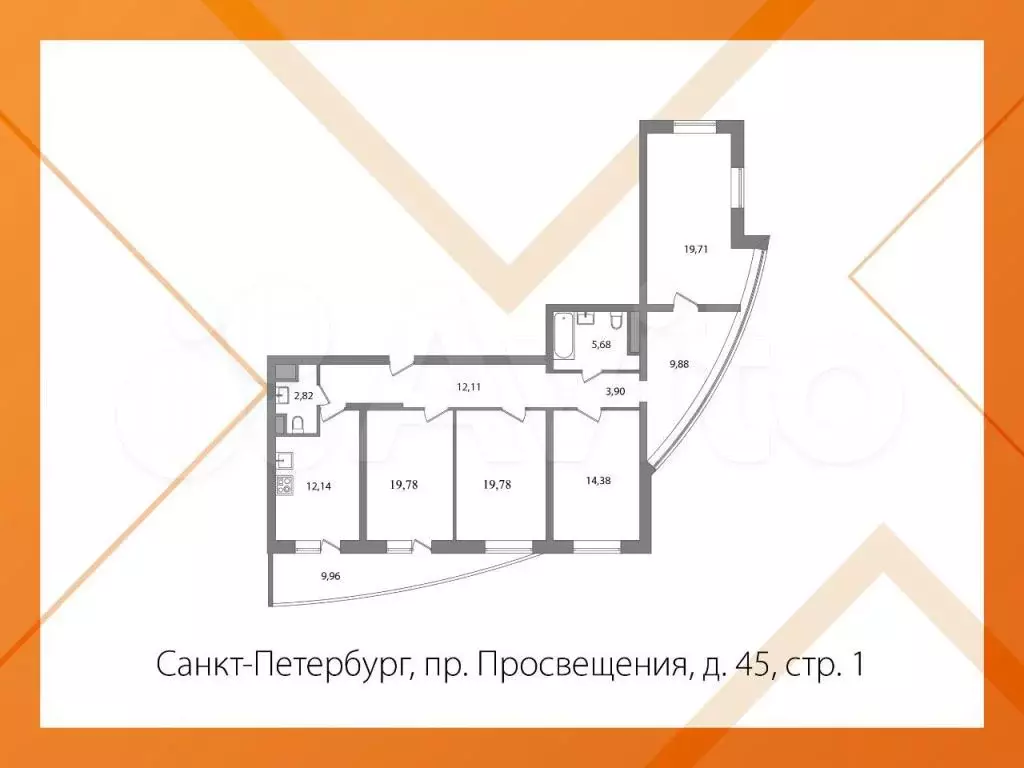 4-к. квартира, 110,3 м, 18/29 эт. - Фото 0