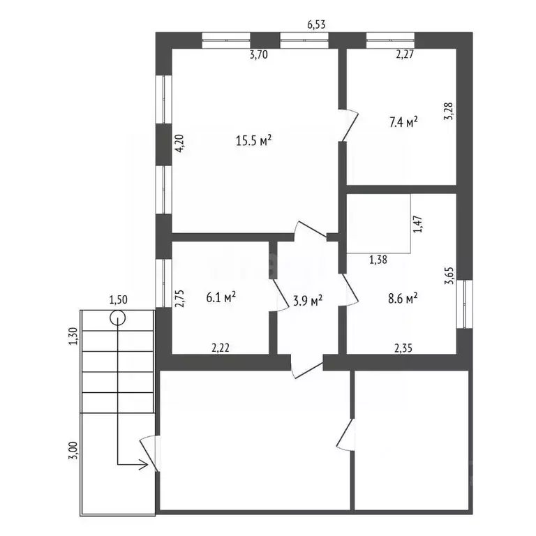 Дом в Амурская область, Благовещенск Новая ул., 63 (42 м) - Фото 2