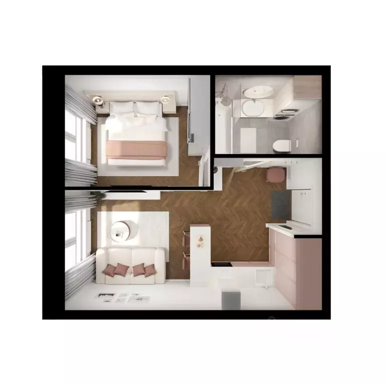 1-к кв. Приморский край, Владивосток Босфорский Парк жилой комплекс, ... - Фото 1