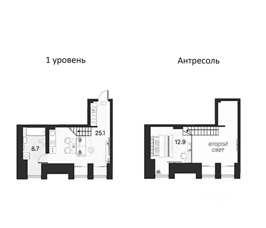 1-к кв. Санкт-Петербург Серебристый бул., 18К1 (46.7 м) - Фото 1