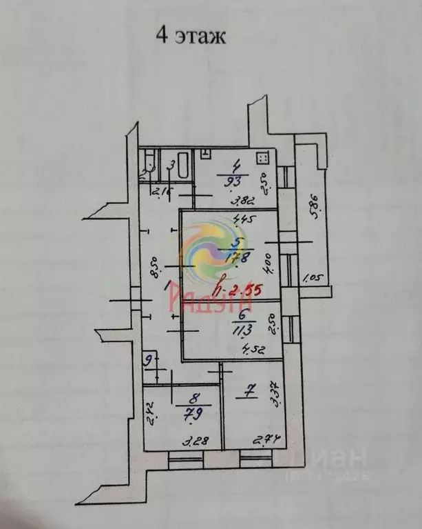 4-к кв. Ивановская область, Иваново ул. Полка Нормандия-Неман, 83к1 ... - Фото 2