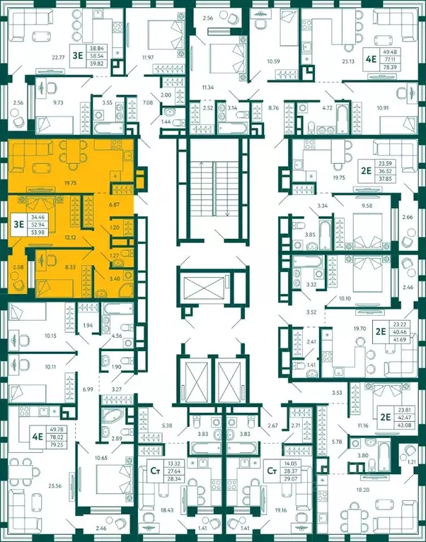 2-к кв. Башкортостан, Уфа Зеленая Роща жилрайон, Терле Парк жилой ... - Фото 2
