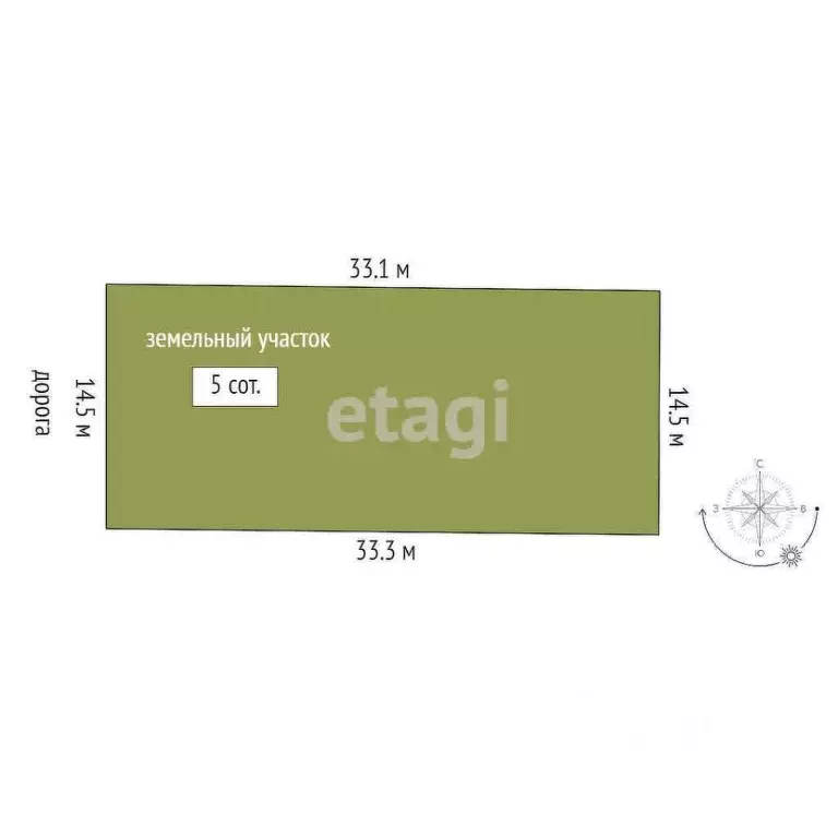 Участок в Ростовская область, Аксайский район, Ольгинская ст-ца  (5.0 ... - Фото 2