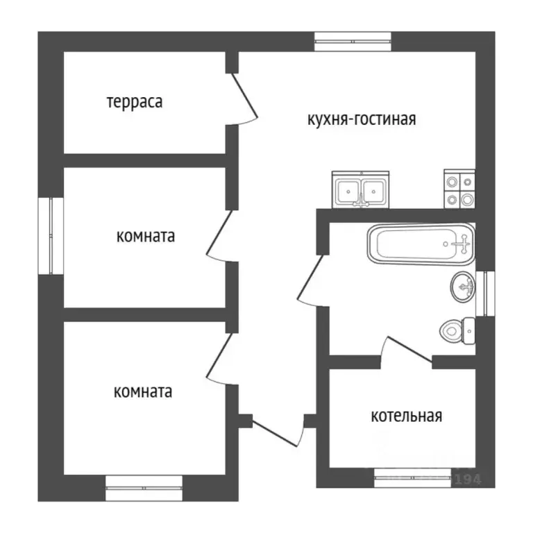 Коттедж в Тюменская область, Тюменский муниципальный округ, пос. ... - Фото 2