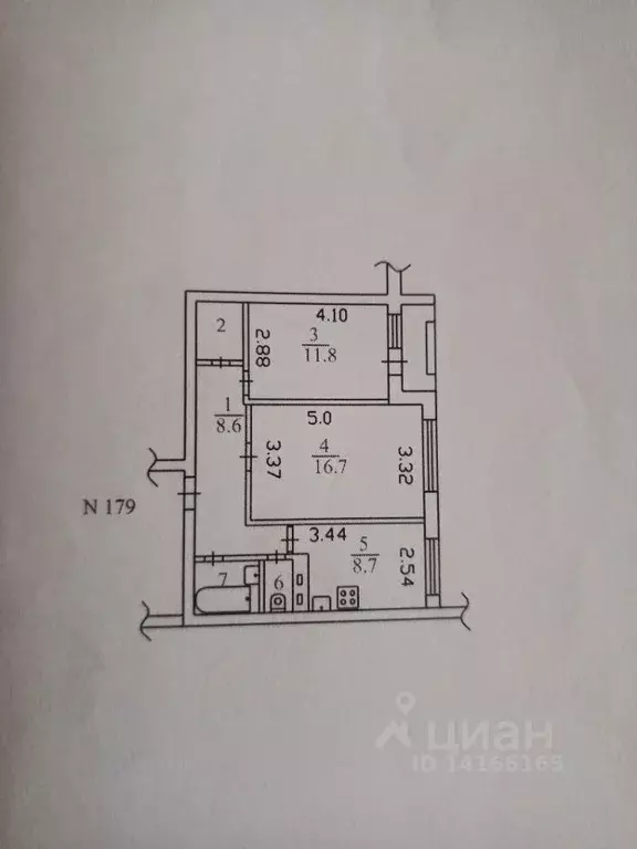 2-к кв. Тульская область, Тула Перекопская ул., 5А (52.0 м) - Фото 1