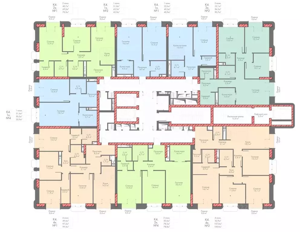 1-к кв. Северная Осетия, Владикавказ Первомайская ул. (40.9 м) - Фото 2