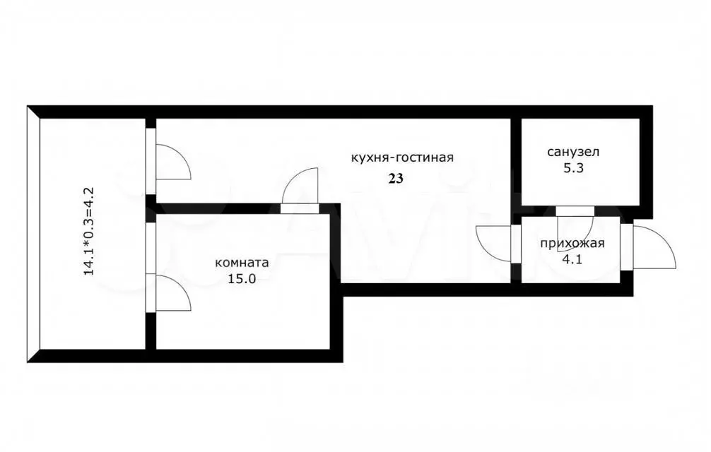 2-к. квартира, 62 м, 2/9 эт. - Фото 0