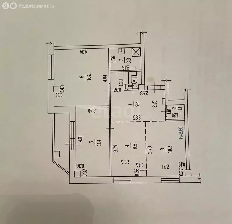 3-комнатная квартира: Барнаул, улица Антона Петрова, 196 (61.4 м) - Фото 1