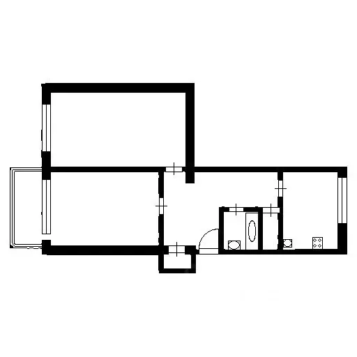 2-к кв. Севастополь ул. Адмирала Фадеева, 19 (55.0 м) - Фото 1