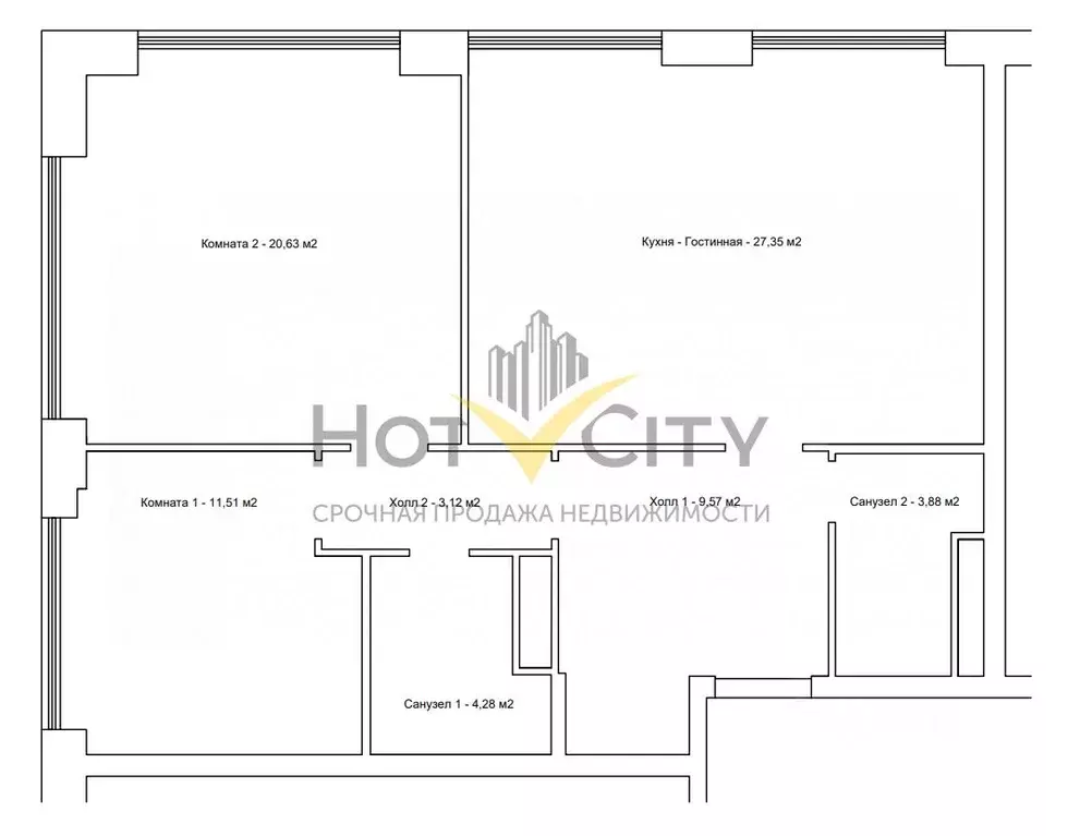 3-к кв. Москва ул. Годовикова, 11к2 (80.3 м) - Фото 1