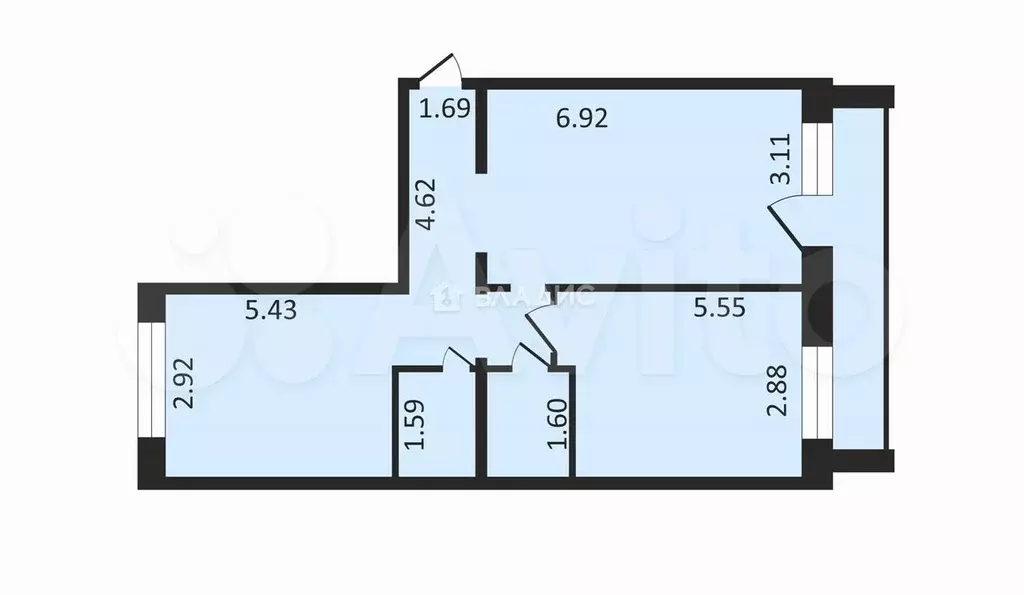 3-к. квартира, 68 м, 4/9 эт. - Фото 0