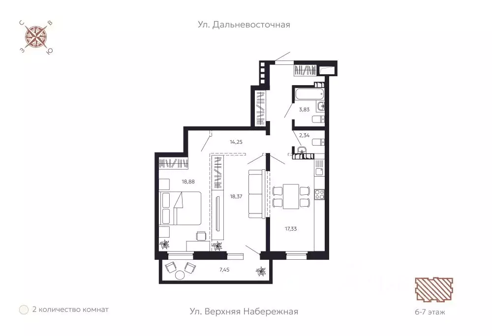 2-к кв. Иркутская область, Иркутск Октябрьский округ, Дом на ... - Фото 1