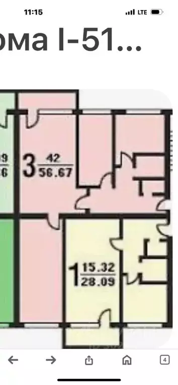 3-к кв. Москва Криворожская ул., 15 (57.0 м) - Фото 1