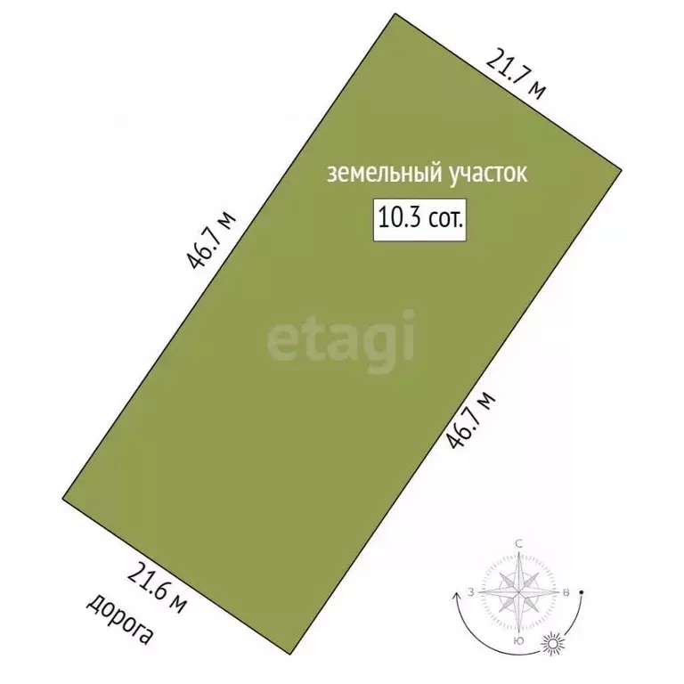 Участок в Пермский край, Башкултаевский кв-л  (10.3 сот.) - Фото 1