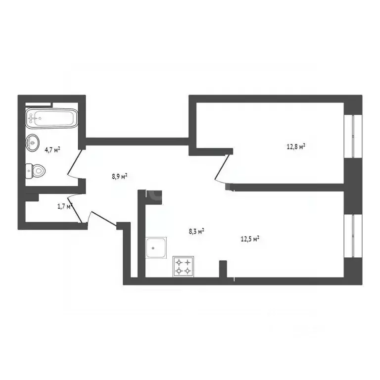 2-к кв. Башкортостан, Уфа ул. Гали Ибрагимова, 5/1 (50.1 м) - Фото 2