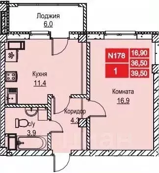 1-к кв. Нижегородская область, Нижний Новгород ул. Июльских Дней (39.9 ... - Фото 0