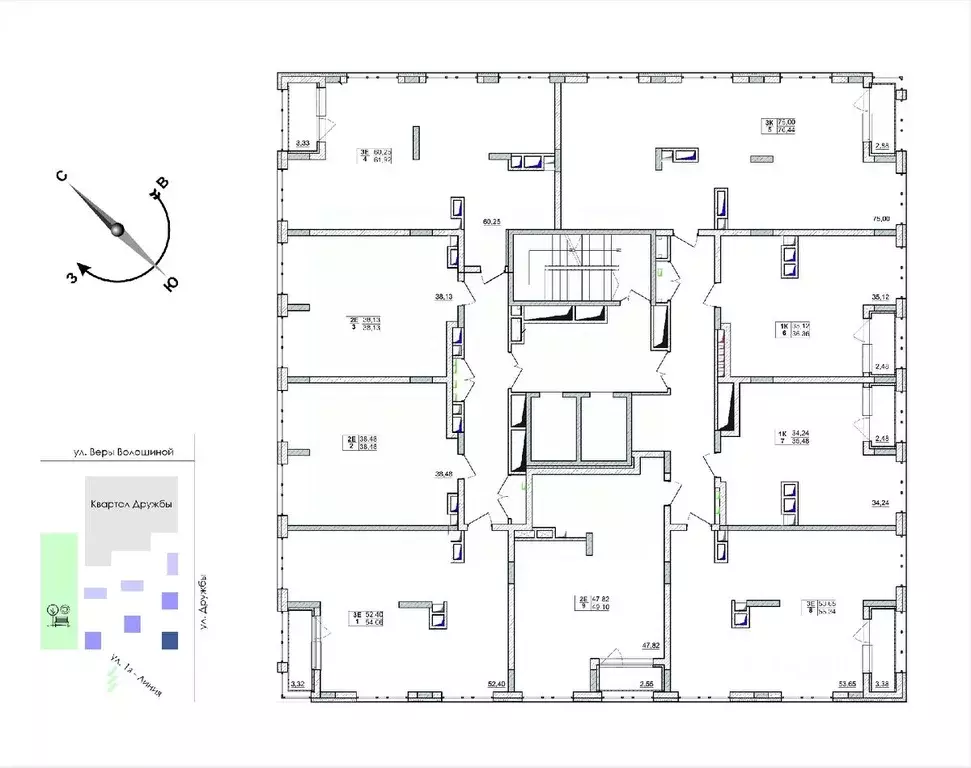 2-к кв. Кемеровская область, Кемерово ул. Дружбы, 11 (38.13 м) - Фото 2