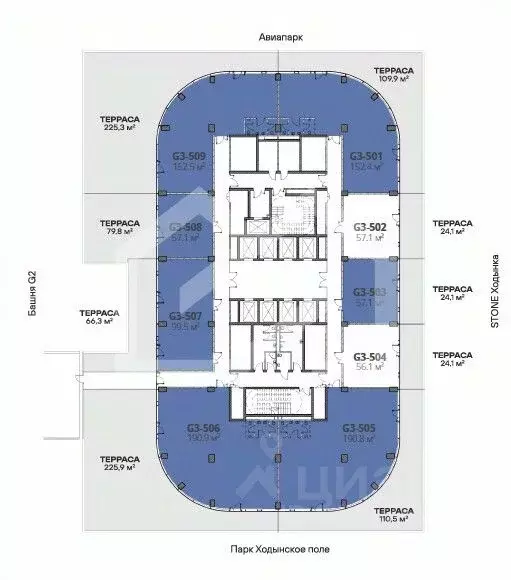 Помещение свободного назначения в Москва Ходынский бул., 20А/2 (139 м) - Фото 2