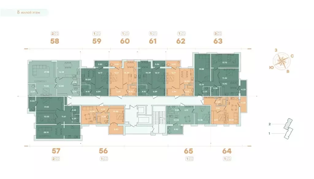 1-комнатная квартира: Иркутск, улица Петрова, 18 (40.71 м) - Фото 1