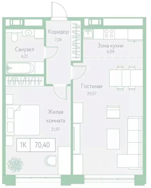 1-к кв. Хабаровский край, Хабаровск Доступный пер., 14 (70.4 м) - Фото 0