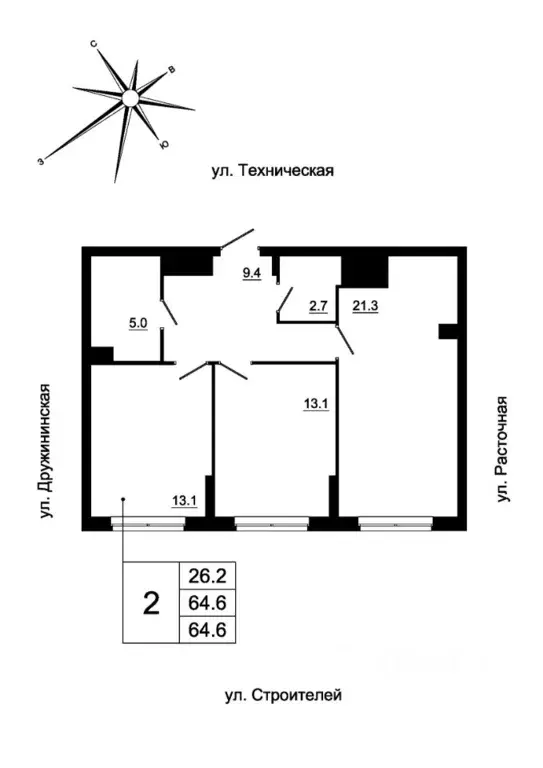 2-к кв. Свердловская область, Екатеринбург Сортировочный жилрайон, ... - Фото 0
