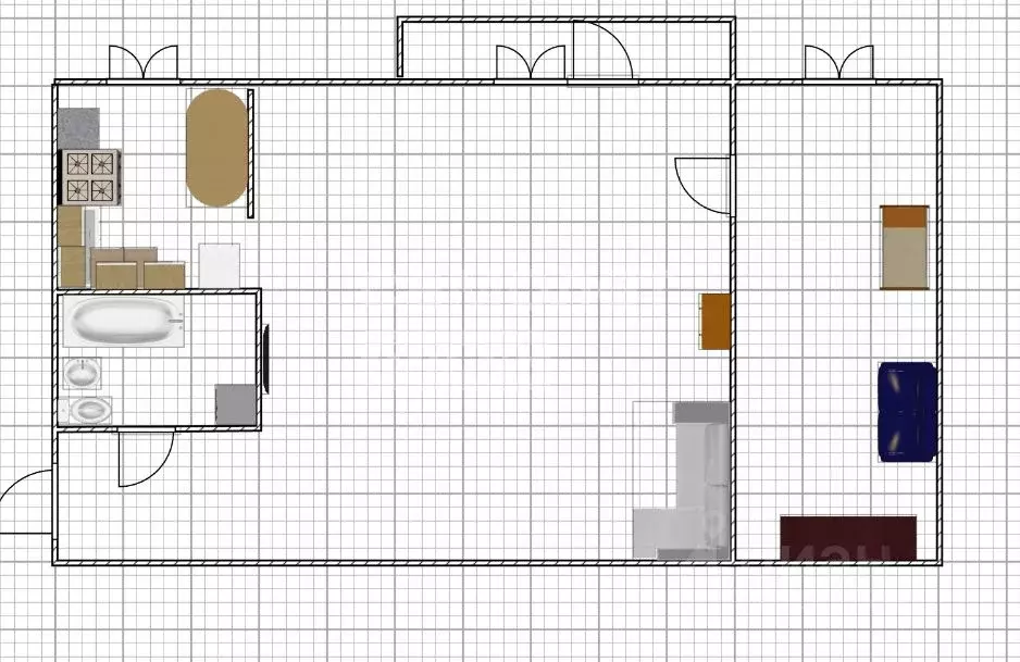 2-к кв. Ульяновская область, Ульяновск Клубная ул., 12 (42.0 м) - Фото 1