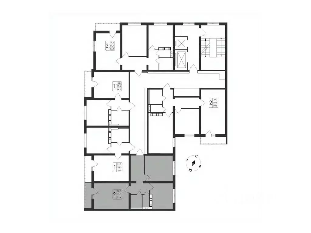 2-к кв. Воронежская область, Воронеж Первое Мая мкр, Май жилой ... - Фото 1