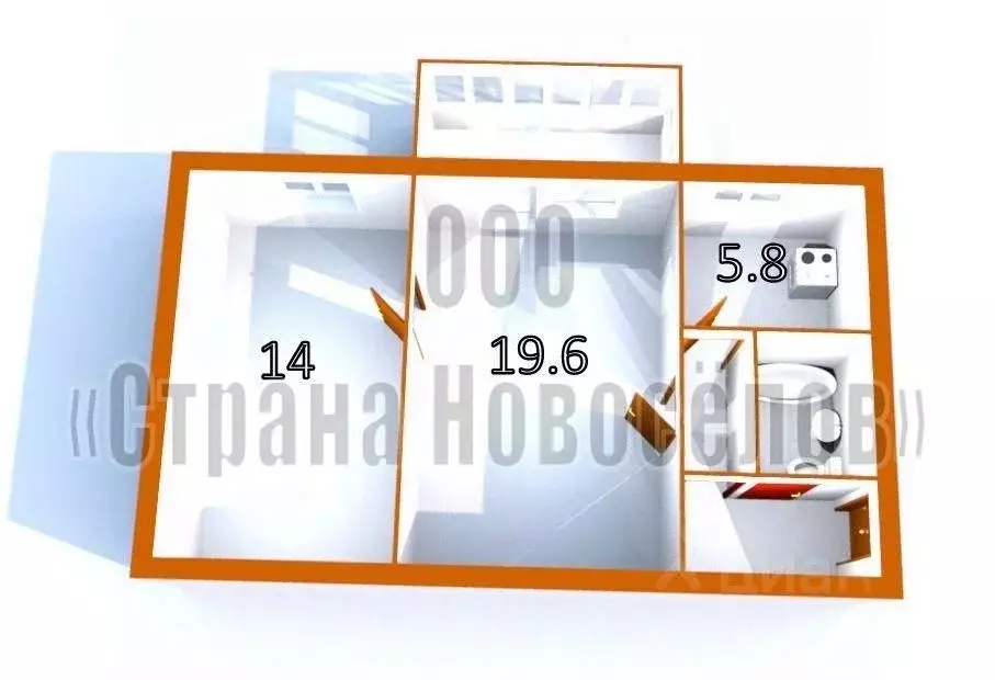 2-к кв. Мордовия, Саранск ул. Лихачева, 5 (46.7 м) - Фото 2
