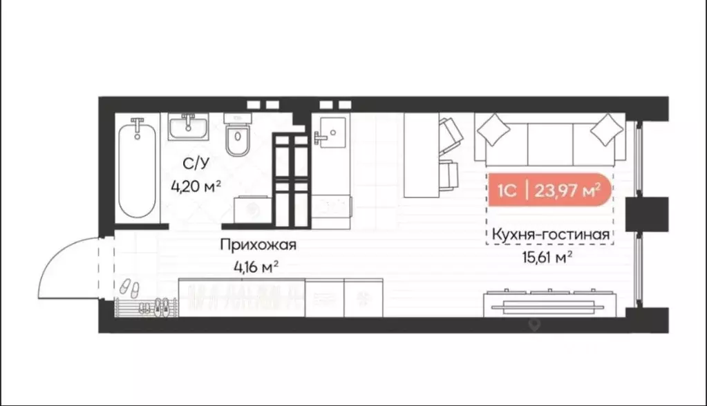 Студия Новосибирская область, Новосибирск Ленинградская ул., 340 ... - Фото 0