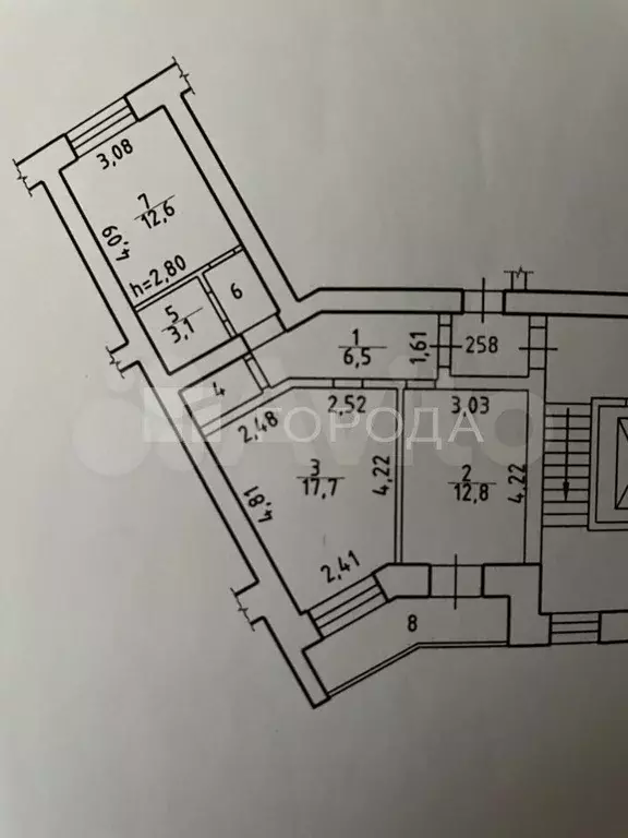 2-к. квартира, 60 м, 5/11 эт. - Фото 0