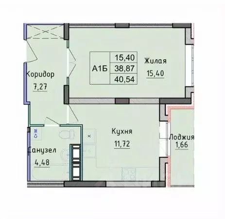 1-к кв. Ярославская область, Ярославль ул. Дядьковская, 48 (40.54 м) - Фото 1