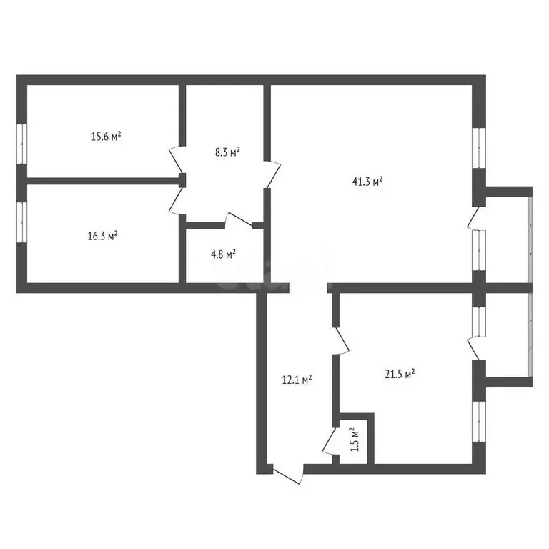 3-комнатная квартира: село Ямное, улица Атамана Платова, 2/2 (124.7 м) - Фото 1