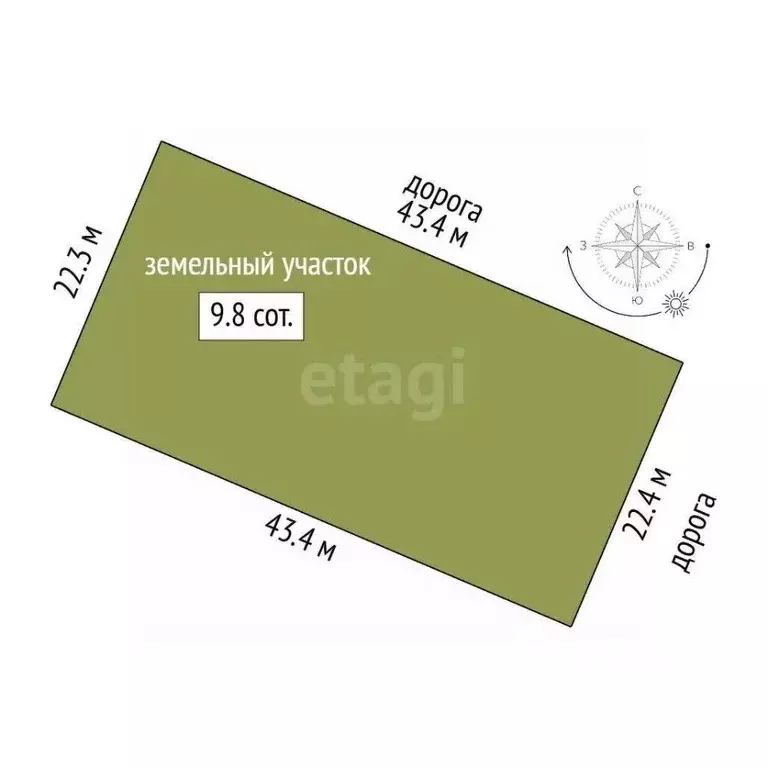 Участок в Томская область, Томский район, Уютный ДНТ ул. Центральная ... - Фото 1