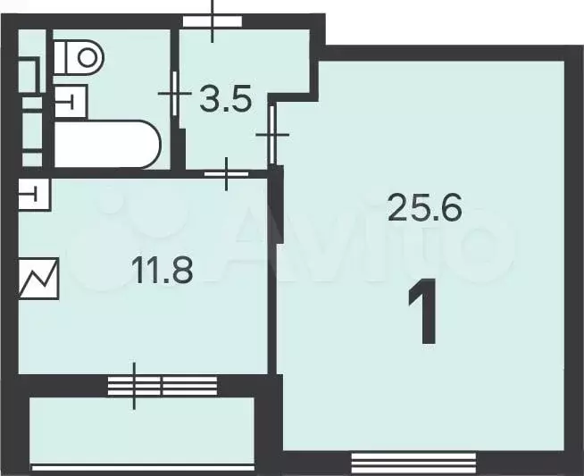 Аукцион: 1-к. квартира, 44,6 м, 2/26 эт. - Фото 0