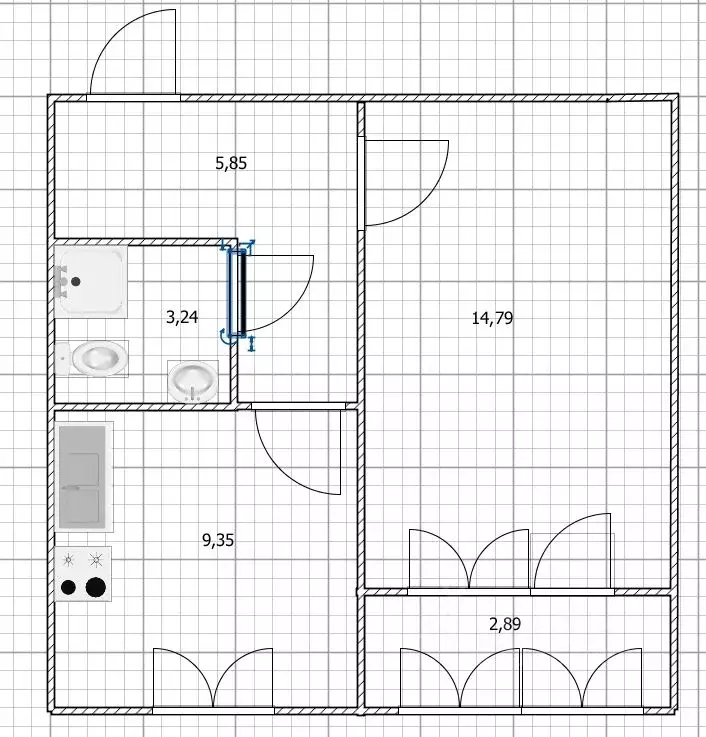 1-к кв. Башкортостан, Уфа ул. Академика Курчатова, 65/8 (36.12 м) - Фото 2