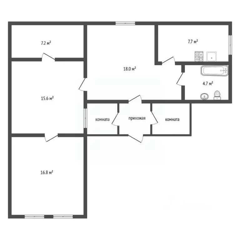 Дом в Воронежская область, Острогожский район, Урывское с/пос, с. ... - Фото 2