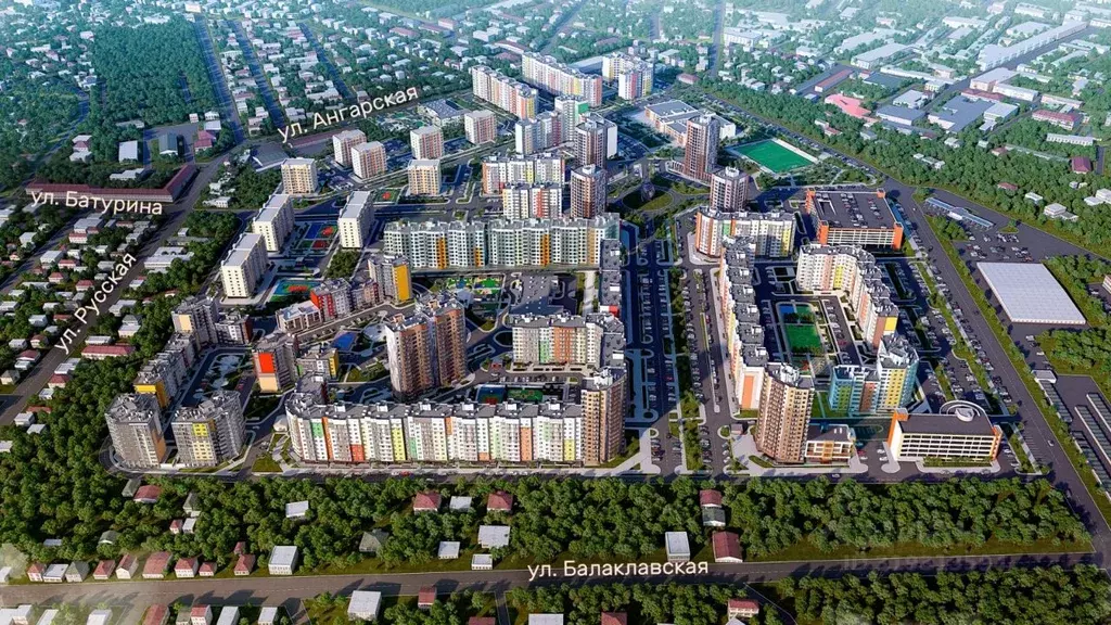 2-к кв. Крым, Симферополь ул. Батурина (65.67 м) - Фото 1