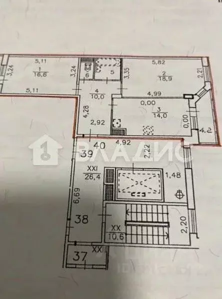 2-к кв. Санкт-Петербург просп. Большевиков, 57к3 (64.5 м) - Фото 2