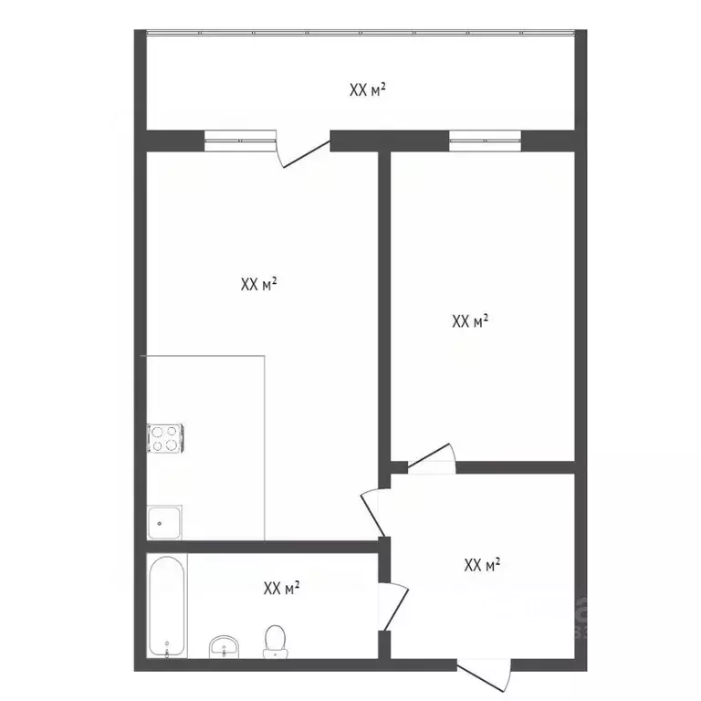 1-к кв. Тюменская область, Тюмень ул. Чернышевского, 2ак1 (44.0 м) - Фото 2