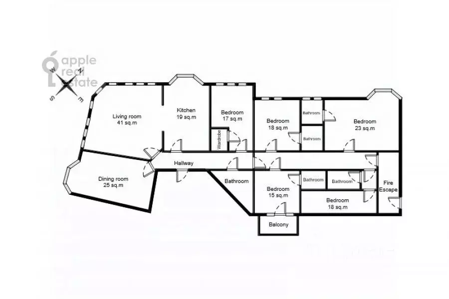 6-к кв. Москва 4-я Тверская-Ямская ул., 26/8 (236.0 м) - Фото 2