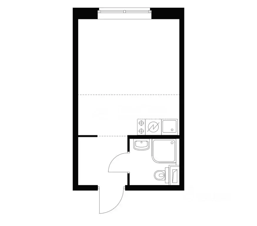 Студия Москва Варшавское ш., 282к2 (21.5 м) - Фото 1