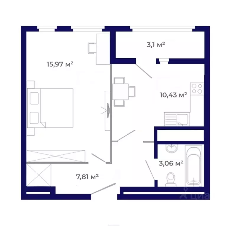 1-к кв. Иркутская область, Иркутский муниципальный округ, Маркова рп, ... - Фото 0