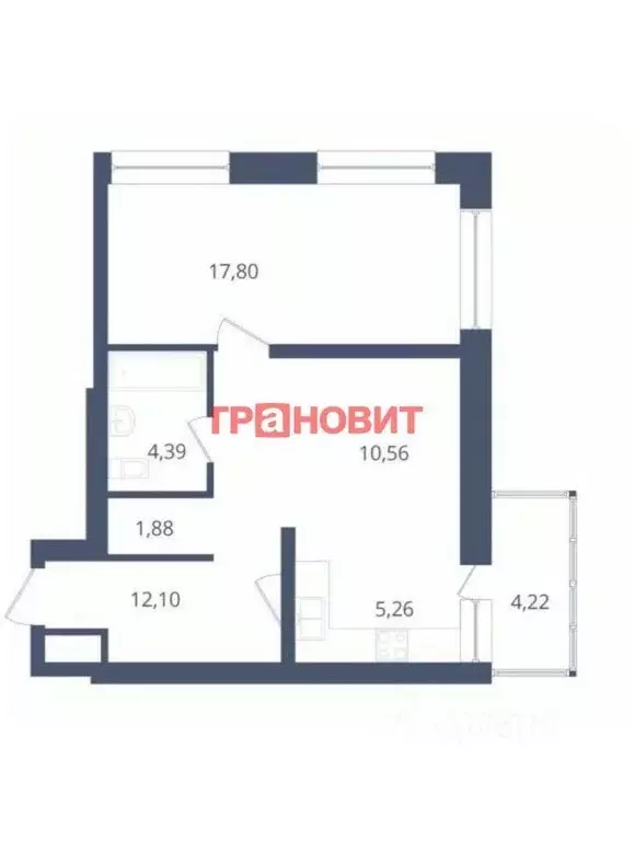 Студия Новосибирская область, Новосибирск Красный просп., 220/7 (51.8 ... - Фото 1