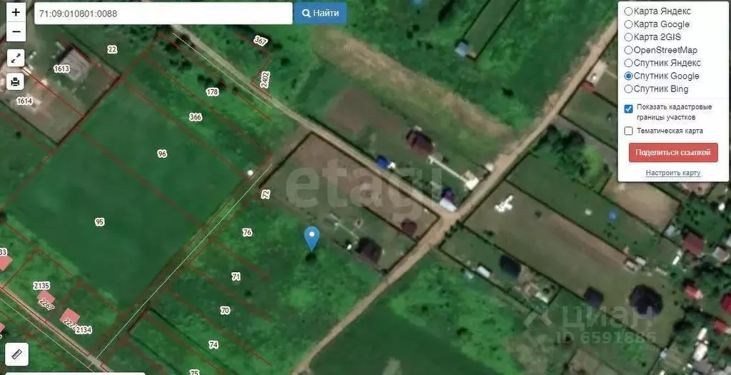 Участок в Тульская область, Заокский район, Страховское с/пос, д. ... - Фото 2