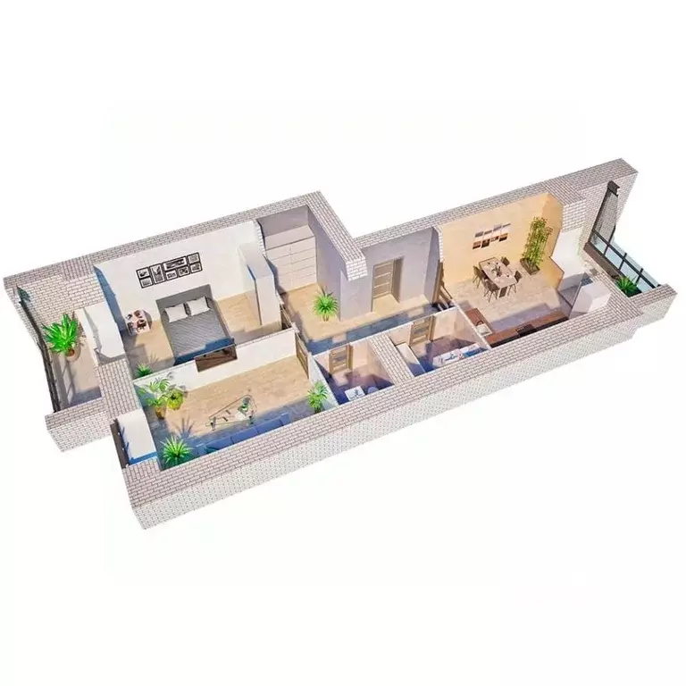 2-к кв. Амурская область, Благовещенск 187-й кв-л,  (70.9 м) - Фото 0