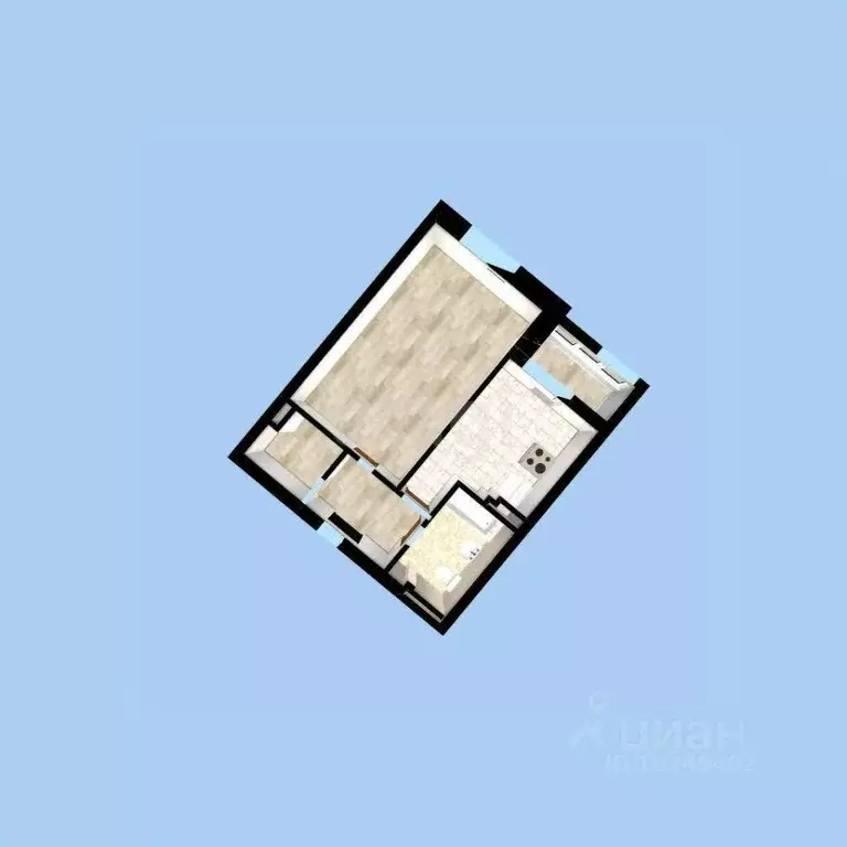 1-к кв. Башкортостан, Уфа ул. Аксакова, 81/1 (32.3 м) - Фото 1
