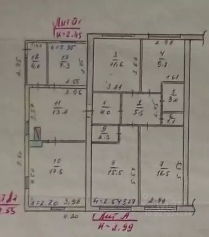 4-к кв. Омская область, Любинский район, с. Алексеевка Новая ул., 8 ... - Фото 2
